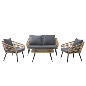 Chaise d'extérieur en aluminium en forme de L coin en plastique blanc ogrodowa canapés synthétiques y canapé de jardin en rotin cesta de - Product Image 4