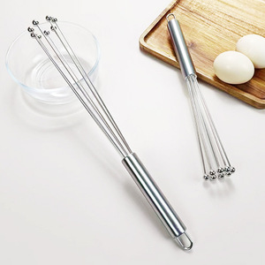 Batidora de mano de acero inoxidable para repostería, batidor de huevos de alambre para cocina, utensilio de cocina de gran venta - Product Image 2