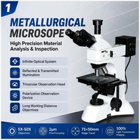 Trinocular Inverted Metallurgical Microscopes with Auto Focus LED Display 1920x1080 Camera Resolution for Metallurgical Analysis