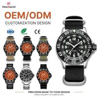 Montre de sport à quartz personnalisée avec logo de marque, vente en gros d'usine, avec index lumineux, étanche 50M, mouvement japonais Miyota