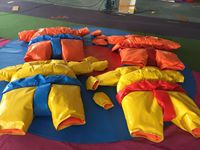 Costume de sumo de ville de fête boxe gonflable costumes de lutte de sumo jeu gonflable avec la taille différente