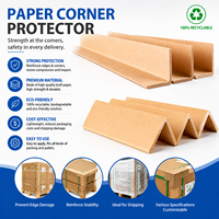 Protection d'angle en carton robuste en forme de L sur mesure, vente directe usine, pour la logistique d'entrepôt