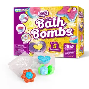 Juguete de baño personalizado para niños, juguete de baño de Ciencia, con bolas de burbujas, regalo, 5 bolas de jabón