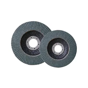 4.5 "x 7/8" grana 40 60 disco lamellare saldato in Zirconia tipo 27 disco lamellare abrasivo piatto per lucidatura di metalli in acciaio inossidabile