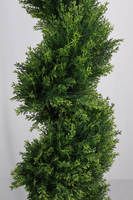 Cèdre artificiel bicolore de 2,10 m de haut avec pot – Plantes artificielles décoratives pour l'aménagement intérieur