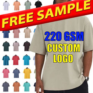 Maglietta in cotone di alta qualità con logo in bianco Oversize in cotone a manica corta a tracolla da uomo t-Shirt girocollo t-Shirt - Product Image 3