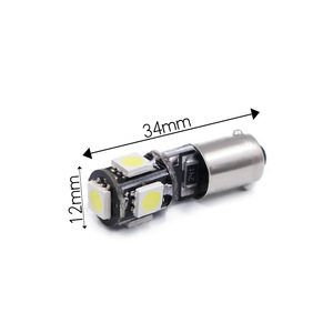 Feux de stationnement LED pour voiture/feux de plaque d'immatriculation BA9S T4W H6W décodeur CANBUS ampoules 5SMD 5050 - Product Image 4