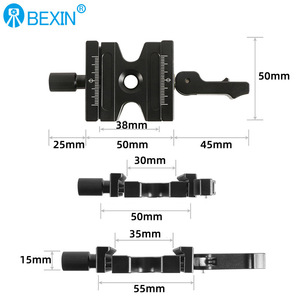 Bexin Aluminum Alloy Quick Release Plate 50mm Tripod Mount With <b>Dual</b> Locking System For Digital Camera - Product Image 1