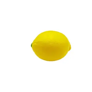 Wholesale Cute Soft PU Foam Lemon Shape Stress Ball Factory Customized Logo For Kid Stress Ball
