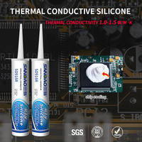 Adhésif de Dissipation thermique de silicone thermique isolant électrique de Performance supérieure pour l'ordinateur portable de PC de GPU de LED