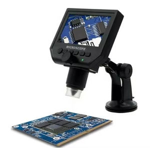 60-200xズーム子供用ポータブル顕微鏡ポケットハンドヘルドミニ顕微鏡LEDライト付き学生用高解像度 - Product Image 2