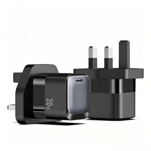 Kit de <span class=keywords><strong>chargeur</strong></span> rapide 20W PD, <span class=keywords><strong>chargeur</strong></span> mural GaN type C avec prise multi-prise US UK EU, câble de charge USB-C portable pour téléphone tablette - Product Image 5