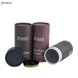 Boîte d'emballage cylindrique en carton kraft pour capsules de café de qualité alimentaire, recyclable, design personnalisé, tube en papier pour poudre de protéines - Product Image 4