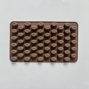 55 cavitiy cà phê đậu sô cô la Silicone khuôn công cụ sáp tan chảy bánh fondant Sugarcraft Kẹo Jelly Mousse bánh Băng Khuôn nướng - Product Image 3