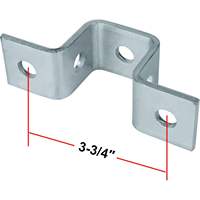 Support en U renforcé pour systèmes de support électriques et mécaniques, acier robuste de 1-5/8 pouces