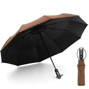 Custom Stock 10-Bone Reinforced Fully Automatic Folding Self-Opening Closing Business Umbrella Wholesale Stock for <b>Gift</b> - Product Image 6