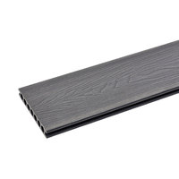 LT Étanche et anti-décoloration Grain de bois Plancher antidérapant Plastique recyclé WPC Terrasse stratifiée Surface gaufrée Terrasse composite