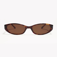 Lunettes de soleil Finione de style australien, marron, Y2K, rétro, œil de chat, UV400, mode féminine, Italie, luxe, logo personnalisé, lunettes de soleil de créateur