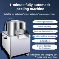 Fabrikant directe verkoop Nieuwe roestvrijstalen commerciële volautomatische aardappelschiller Industriële machines 220/380V