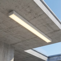 Éclairage linéaire LED encastrable continu IP65 étanche avec driver sans scintillement pour l'éclairage industriel des entrepôts et usines