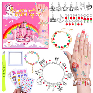 Braccialetti Fatti a Mano in Metallo con Perline Stile Cartoon Popolare Europeo-Americano, Gioielli Stile Ins per Ragazze 7-12 Anni, Regali per Bambini - Product Image 5