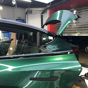 Film de protection de voiture en vinyle coulé PET PVC TPU, vert agate brillant, qualité supérieure, vente directe usine, rouleau complet 1,52x18M/5x60FT - Product Image 4