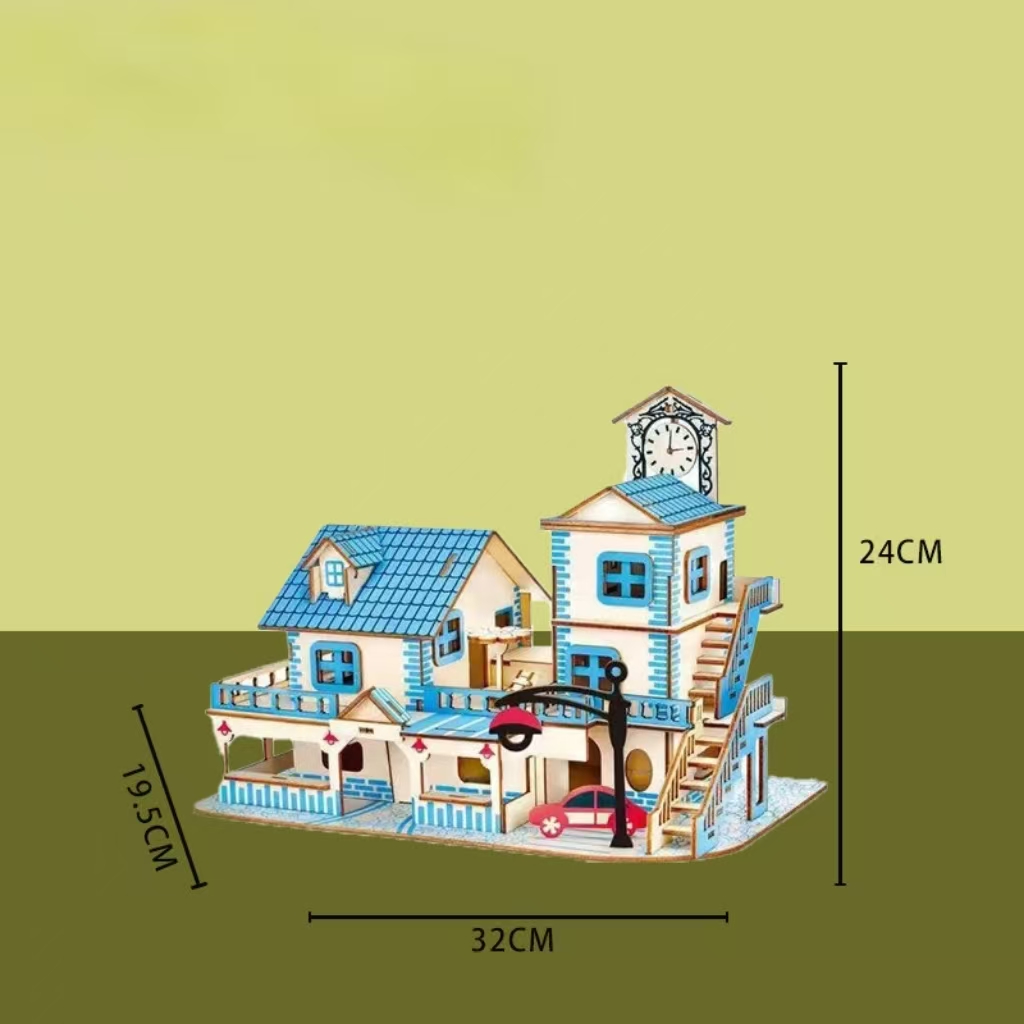 Wooden 3D Puzzle - Romantic Aegean Villa