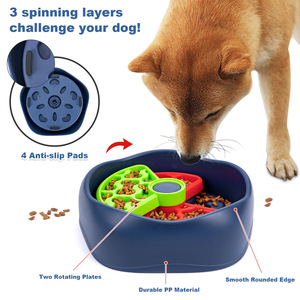 Ciotola Lenta <span class=keywords><strong>per</strong></span> Cani con Gioco Puzzle <span class=keywords><strong>per</strong></span> Alleviare la Noia e Stimolare la Mentalità, Dispenser di Cibo Divertente <span class=keywords><strong>per</strong></span> Addestramento e Ricerca Cibo - Product Image 2