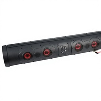 Barre de son étanche IP66 de 27 pouces avec subwoofer et tweeter pour voiturette de golf électrique, éclairage RGB, vente en gros