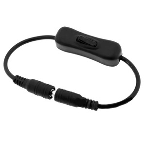 מתג תאורת LED רצועתית מחבר <span class=keywords><strong>DC</strong></span> כבל חשמל 5.5*2.1MM <span class=keywords><strong>DC</strong></span> כבל ממשק זכר-נקבה 304 מתג חוט מתג 250V 16A - Product Image 2