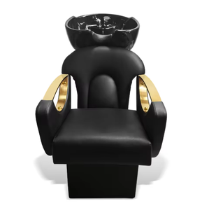 Fauteuil de Barbier Doré Populaire à Position Unique avec Unité de Lavage – Fauteuil de Shampoing pour Grossiste/Distributeur à Vendre - Product Image 5