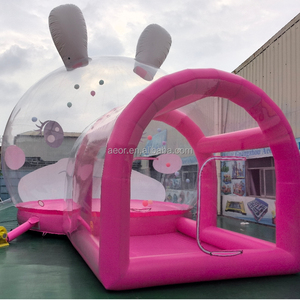 Dôme <span class=keywords><strong>gonflable</strong></span> commercial personnalisé en PVC transparent de 3m ou 4m pour extérieur, maison à bulles en forme de <span class=keywords><strong>lapin</strong></span> - Product Image 6