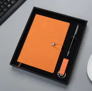 Regalos únicos para notebook, con bolígrafo y flash USB para Año Nuevo, aniversario, negocios de empresa, regalo promocional de Navidad