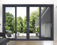 Porte en verre à cadre en aluminium avec kit de quincaillerie |   Installation facile
