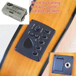 Pastilla de <span class=keywords><strong>guitarra</strong></span> clásica Geake Flamenco de tamaño 4/4, ABS, cuello de caoba, cuerpo de palisandro, cuerda de nailon de abeto, brillo de 39 pulgadas - Product Image 6