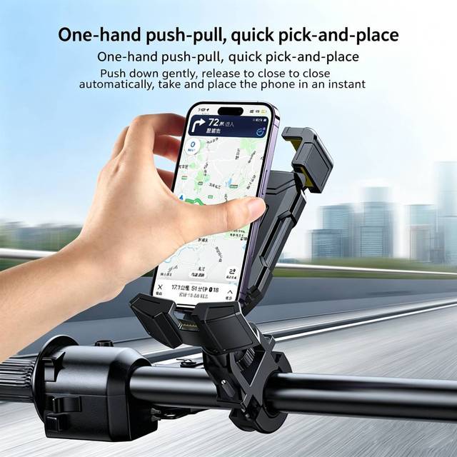Bicycle Motorcycle Phone Holder Multi-angle Adjustable Full protection Mobile Phone Stand for Motorcycle bicycle Scooter E-bike