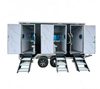 Remorque sanitaire mobile 3 stations, norme australienne, pour extérieur