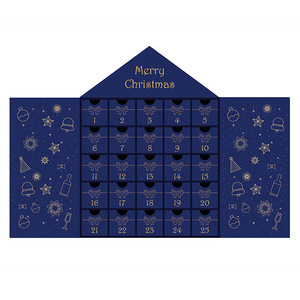 Cartón rígido Papel Árbol de Navidad en forma de caja del Tesoro Calendario de Adviento 24 días Cuenta regresiva para Navidad - Product Image 6
