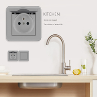 Interrupteurs et prises de courant FIKO aux normes européennes avec port USB A + C Interrupteur à bascule et prise de courant pour la maison/l'hôtel