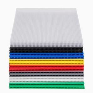 Color blanco Color rojo PP Coroplast plástico corrugado hoja hueca - Product Image 1