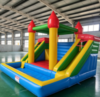 Toboggan gonflable en PVC écologique pour enfants, grand toboggan gonflable d'extérieur pour location événementielle, logo et taille personnalisés pris en charge