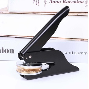 Tùy chỉnh công ty Kim Loại Logo Pocket văn phòng cá nhân con dấu dập nổi Chất lượng cao dập nổi tem - Product Image 4