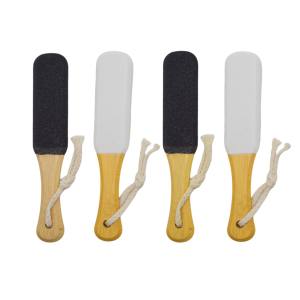 Vente directe poignée <span class=keywords><strong>en</strong></span> bambou Double face outil <span class=keywords><strong>de</strong></span> soin des pieds épurateur <span class=keywords><strong>de</strong></span> <span class=keywords><strong>bois</strong></span> pédicure lime à pied pour l'élimination des peaux mortes lime à pied - Product Image 5