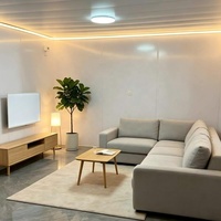 Casa Modular de 2 Pisos Personalizada de Fábrica, Revestimiento de Madera, Estructura de Acero, Villa Móvil de Ocio, Oficina, Escuela, Escaleras, Balcón