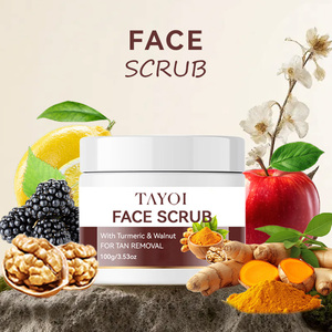<span class=keywords><strong>Exfoliante</strong></span> <span class=keywords><strong>Facial</strong></span> y Corporal Natural de Nuez, <span class=keywords><strong>Exfoliante</strong></span> <span class=keywords><strong>Facial</strong></span> de Cúrcuma para Reducir la Opacidad, el Acné y Unificar el Tono de la Piel - Product Image 1