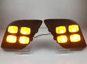 Newest Offroad Parts LED Fog Lights With <span class=keywords><strong>Yellow</strong></span> <span class=keywords><strong>Light</strong></span> DRL Daytime Running Lights For Hilux Revo 2016 - Product Image 3