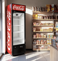 Réfrigérateur commercial sur mesure de 500 L avec vitrine, réfrigérateur à bière, refroidisseur de boissons énergisantes à porte vitrée