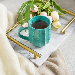 แก้วกาแฟเซรามิกสีเขียว3D น่ารักแก้วมักลายกระบองเพชรทรงสีชมพูออกแบบได้ตามต้องการสำหรับเป็นของขวัญ - Product Image 3