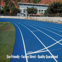Revêtement de sol sportif en PU EPDM écologique, non toxique, absorbant les chocs, pour une atterrissage doux, certifié IAAF, adapté aux terrains de sport universitaires.