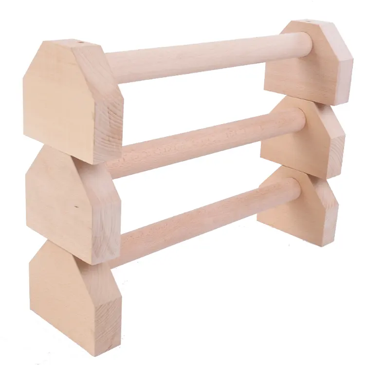 Holz Parallettes Pushup Steht Push Up Bars